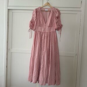 Steele Pink Gingham Dress - size medium